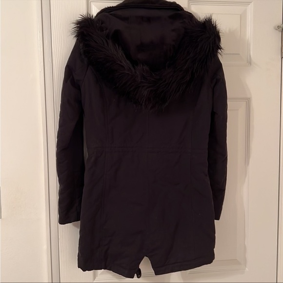 Barbour Black Land Rover Terrain Quilted Parka Size 4 - Picture 4 of 16